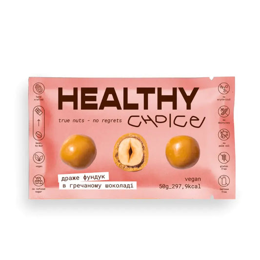 Healthy Choice Hazelnuts in Buckwheat Chocolate