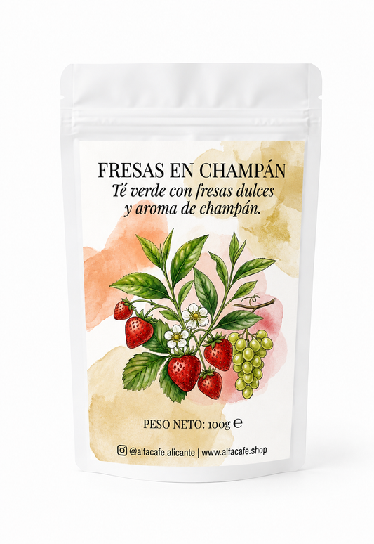 FRESAS EN CHAMPÁN