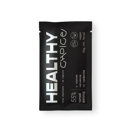 Healthy Choice 55% Dark Chocolate with Black Garlic & Black Truffle